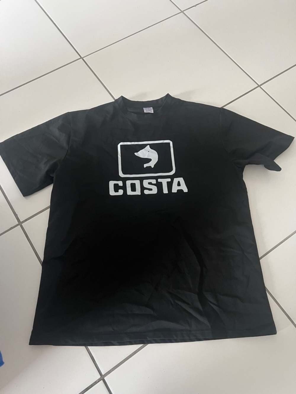 Costa Black T-Shirt with White Logo